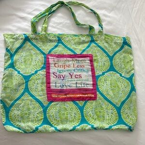 Gretchen Scott Designs Vibrant Leaf Pattern Tote